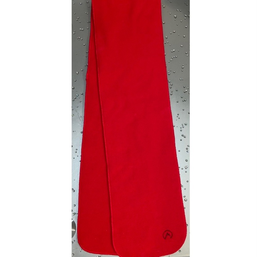 Red Fleece Scarf Winter Ski Snow Wrap 58”x8” EXCELLENT Condition -Only worn ONCE